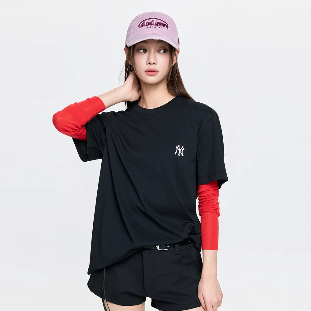 基本款 舒適版型 短袖 T恤 NY (Black)