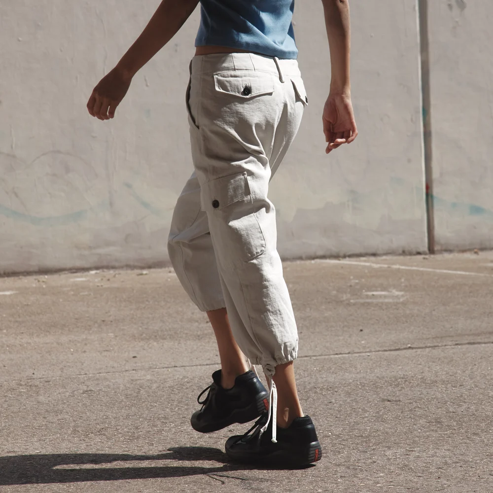 Capri cargo pants (misty gray)