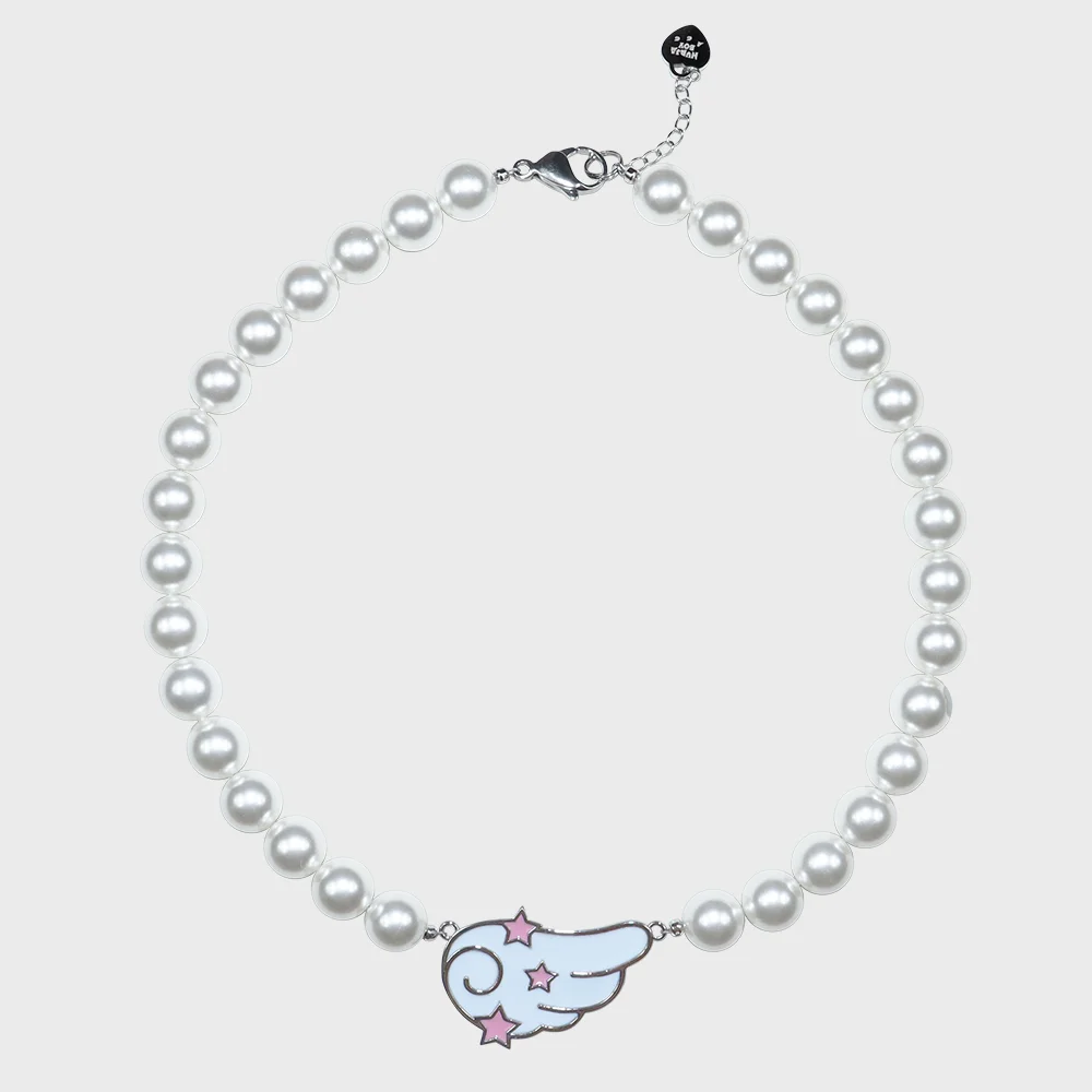 wing with stars pearl necklace