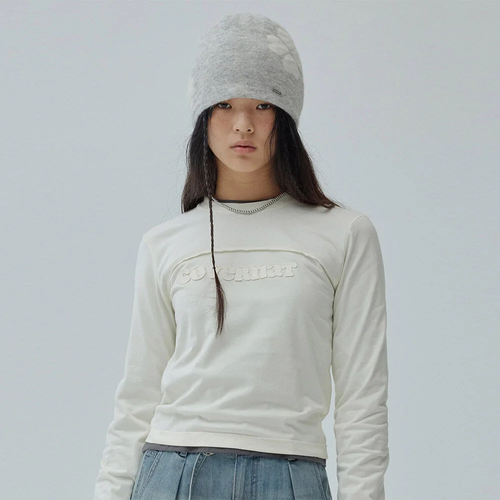 女裝 Cooper 標誌 修身版型 長袖 Ivory