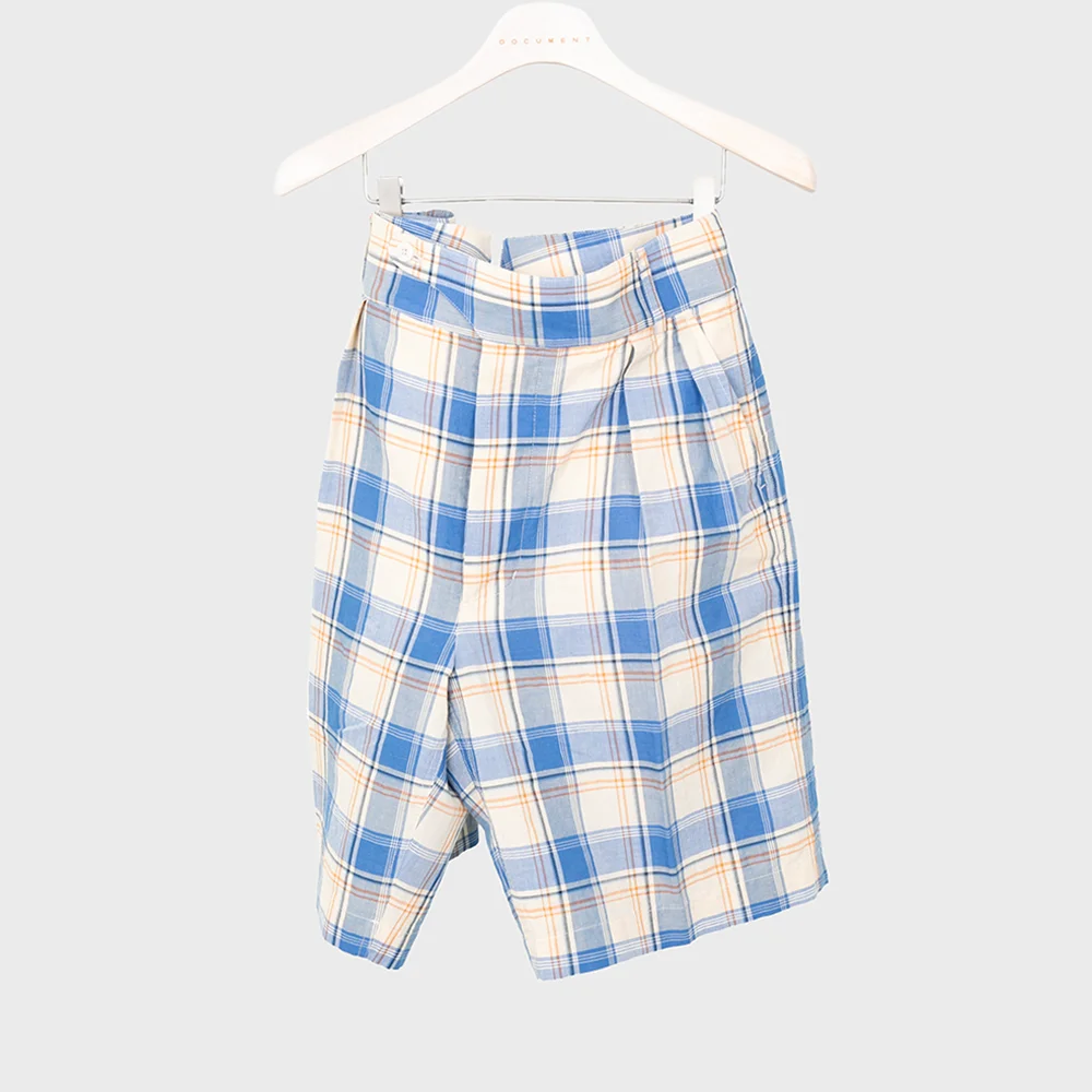LINEN COTTON TAILORED SHORTS