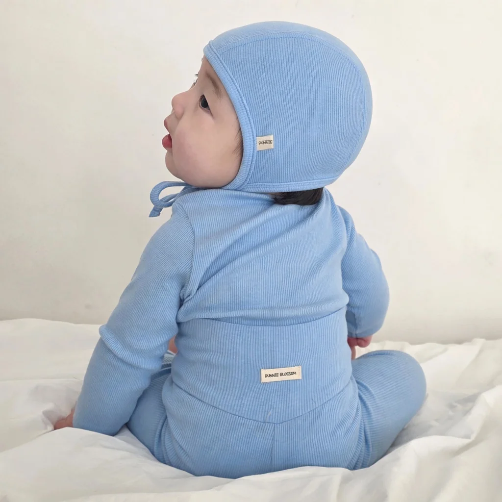 BABY COTTON 護肚設計 初生嬰兒 室內服 _ 6Colors