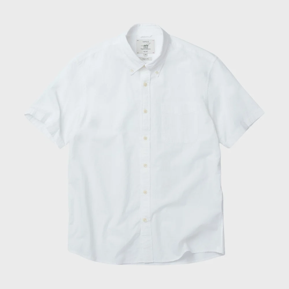 短袖 泡泡紗 襯衫 (標準版型) AHSAM26511WHX