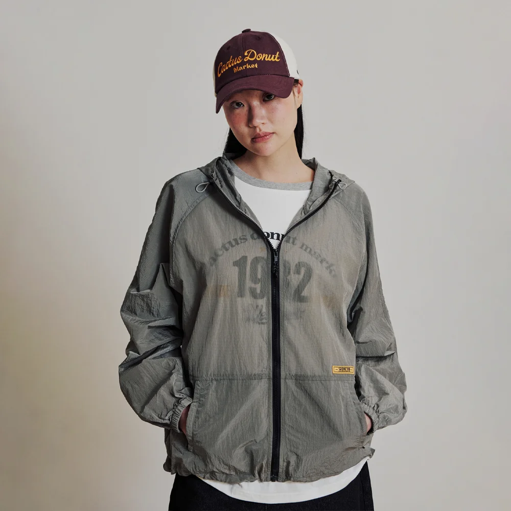 NYLON LIGHT WIND JACKET - GRAY