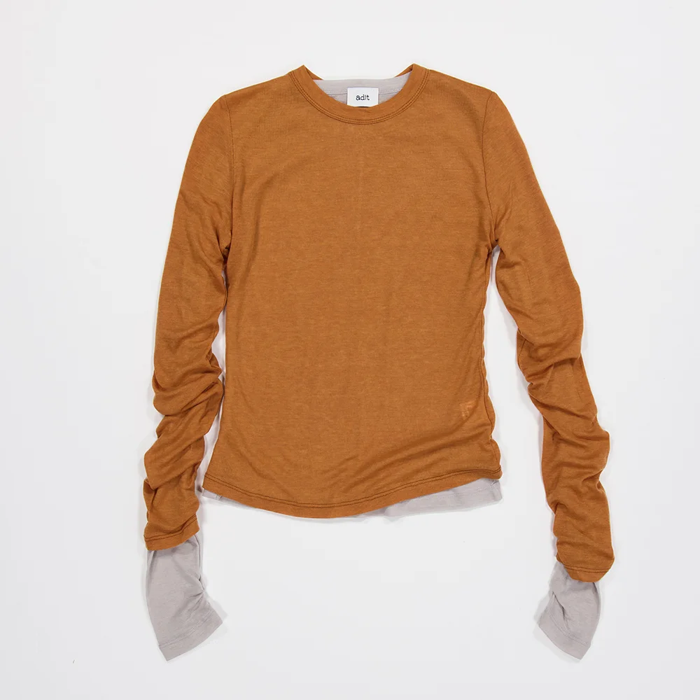 Basic Line Long Sleeves_Carrot