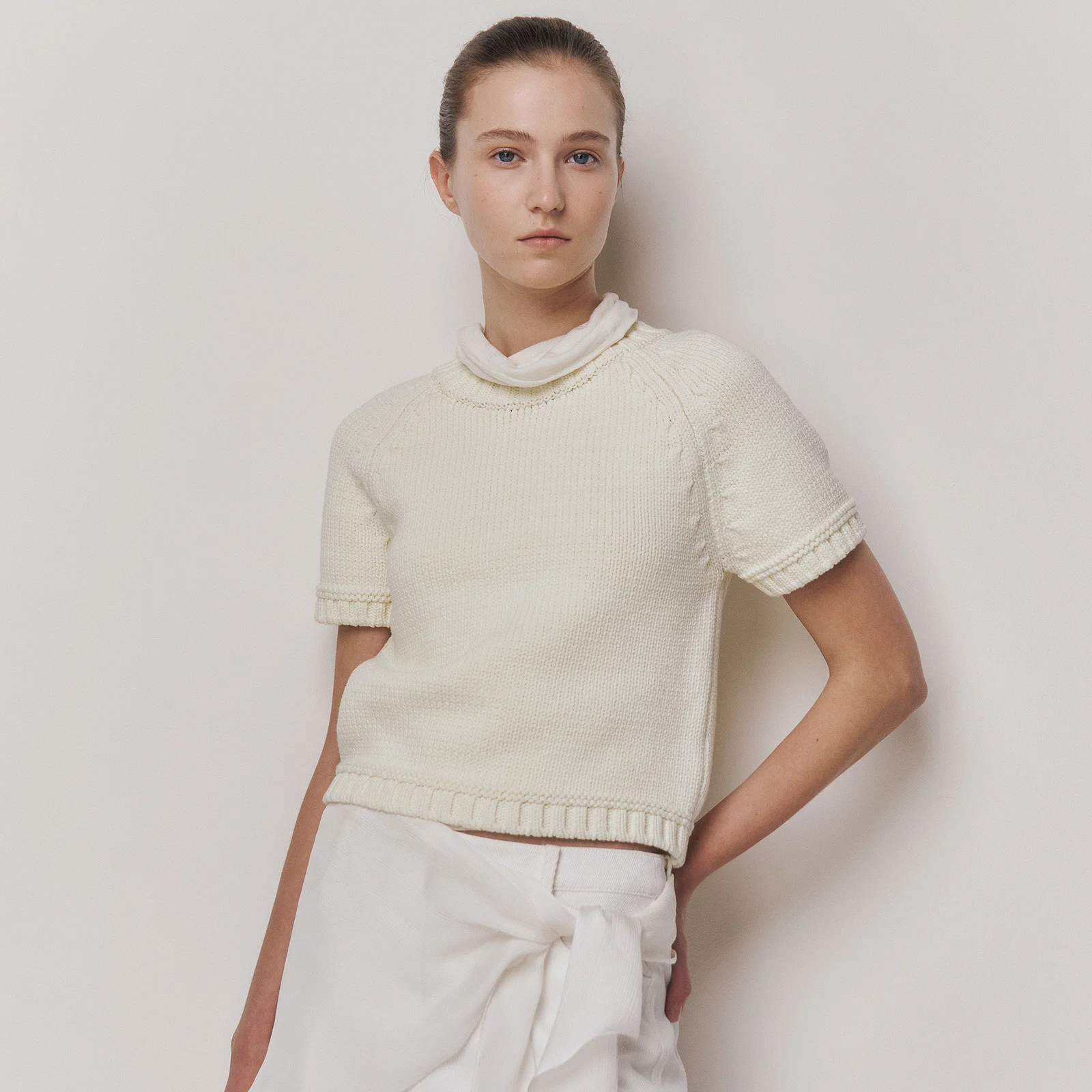 Aster Top Ecru