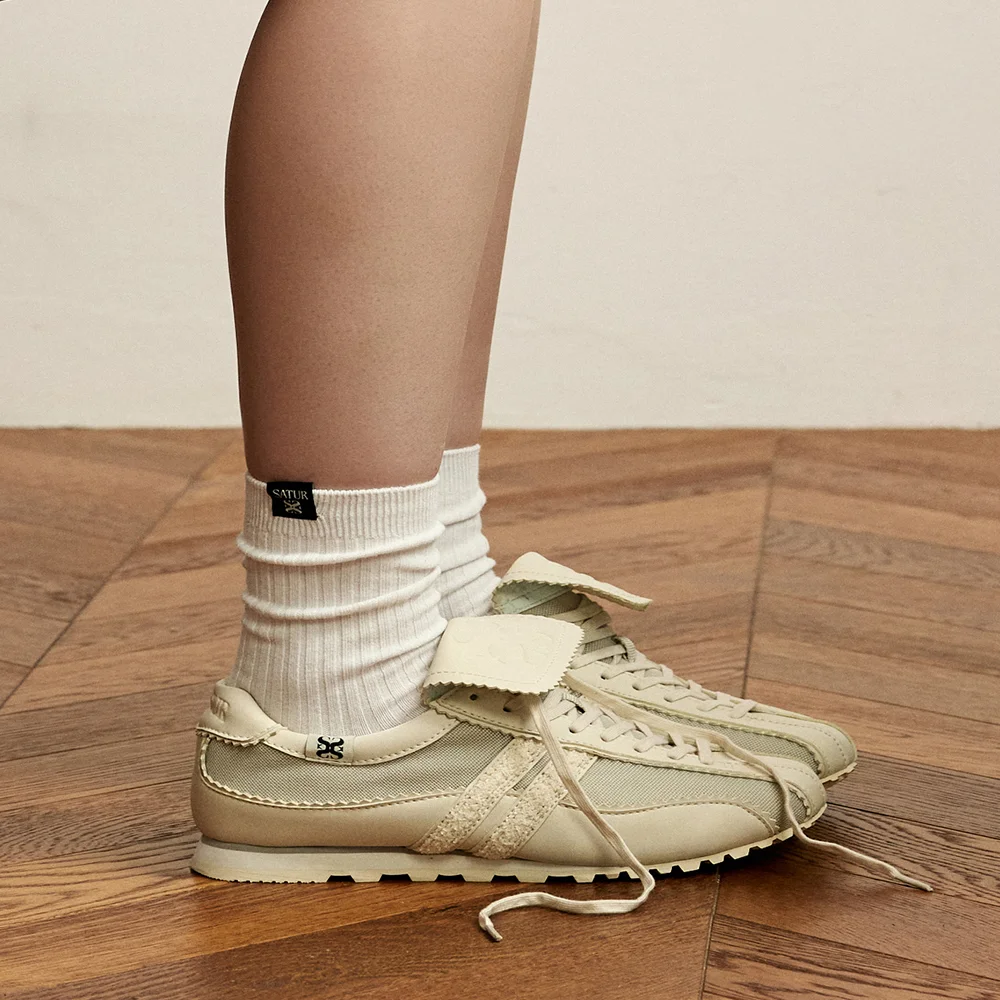 Ciero 網布 Trainer 運動鞋 白色