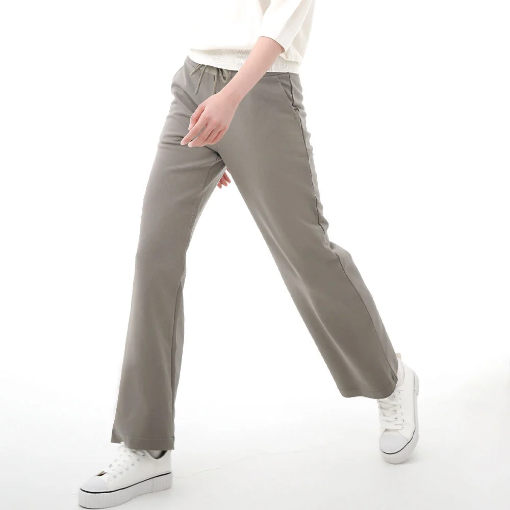 Bending Jersey Semi Wide Pants _KH.Grey