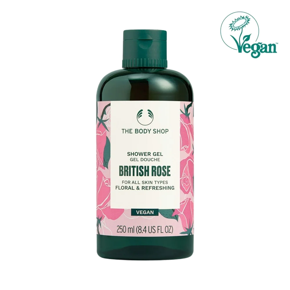 The Body Shop 英倫 玫瑰色 沐浴露 250ml