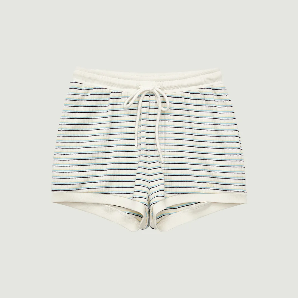 DALIN STRIPE SHORTS (IVORY)