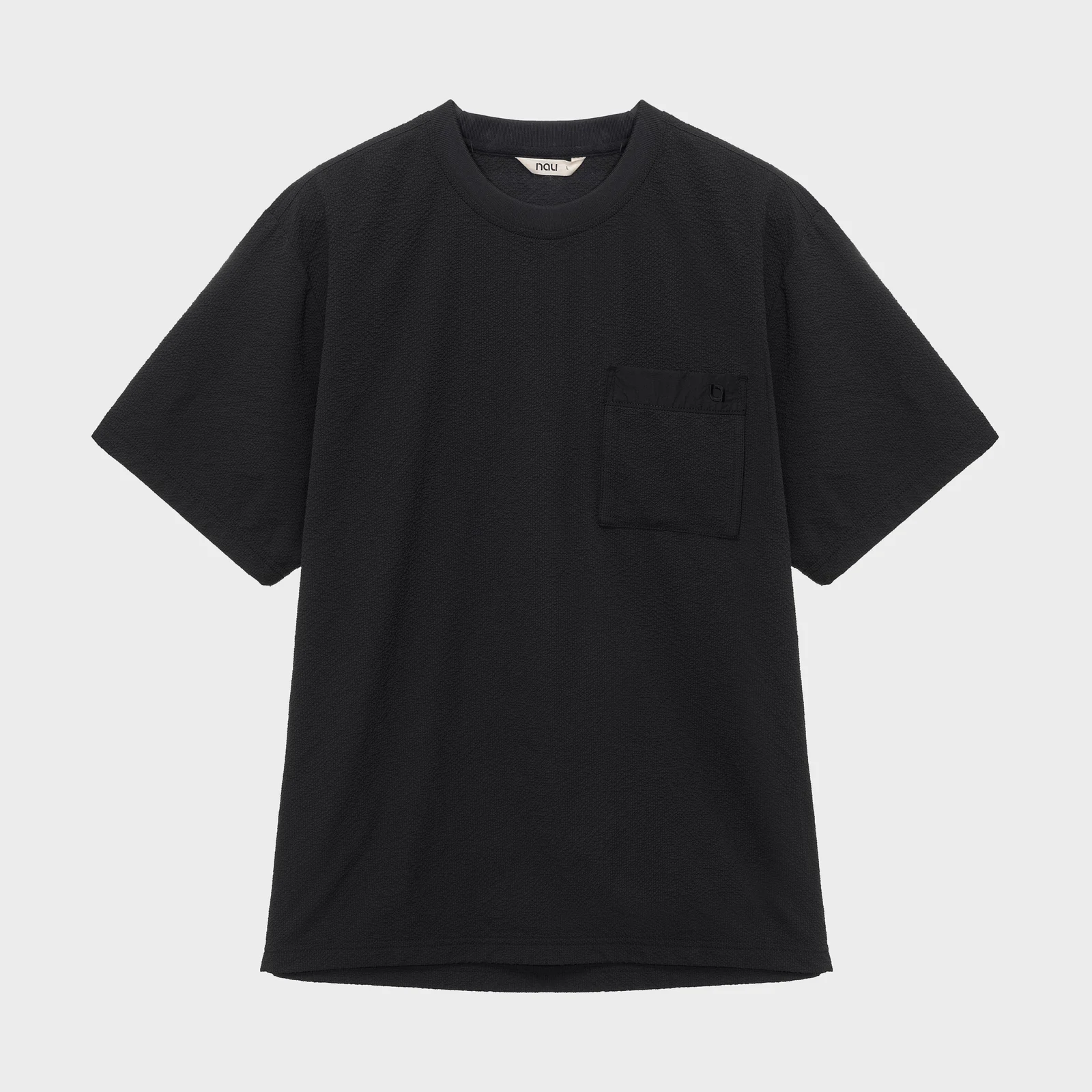 泡泡紗 短袖 T恤 3 Black