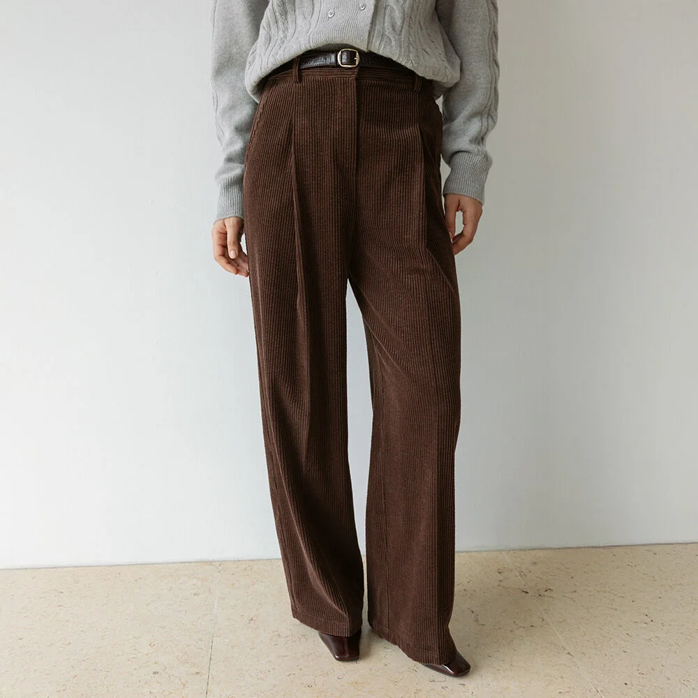 Wide Corduroy Pants SW5WL456_2color