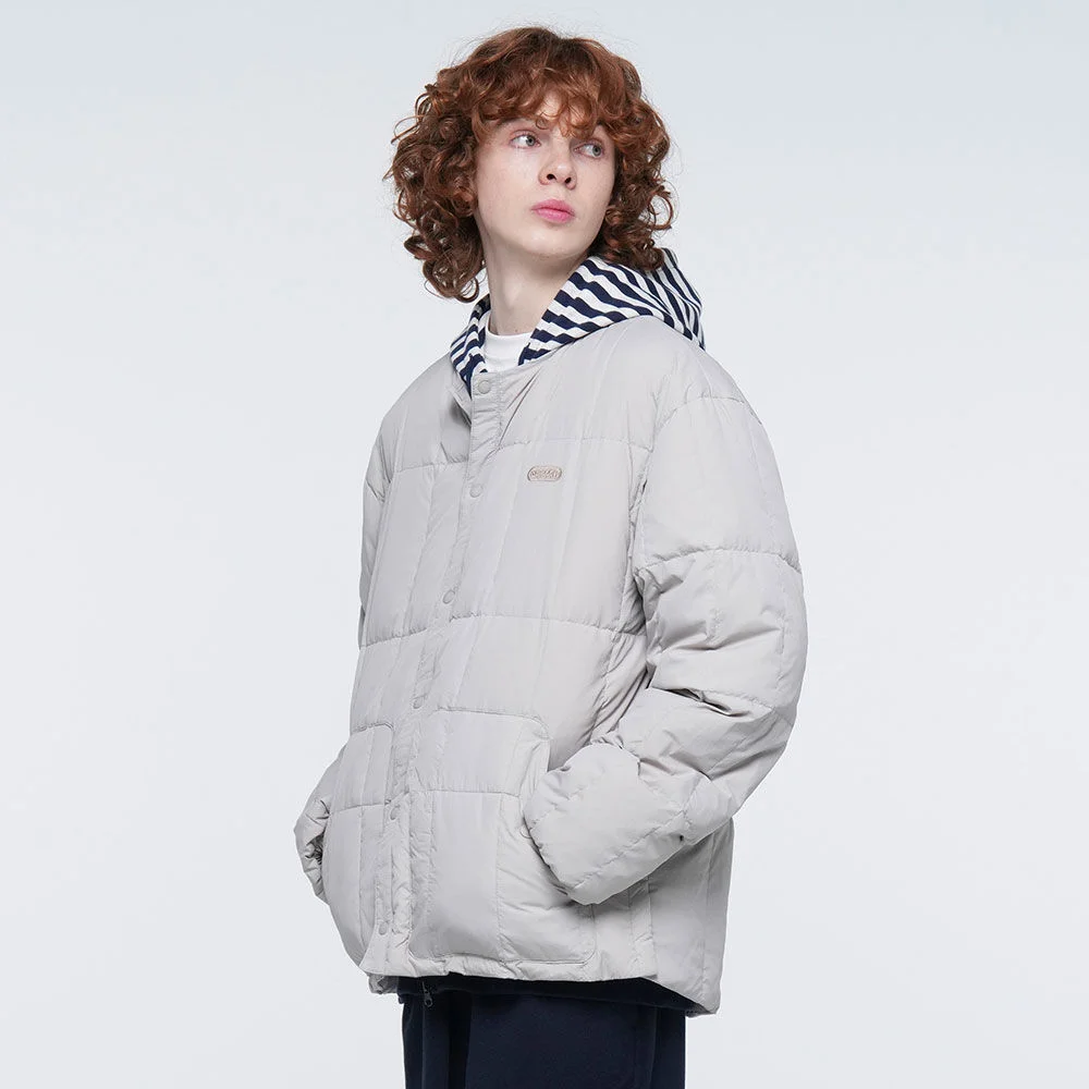 QUILTED LONG SLEEVE JACKET (BEIGE)