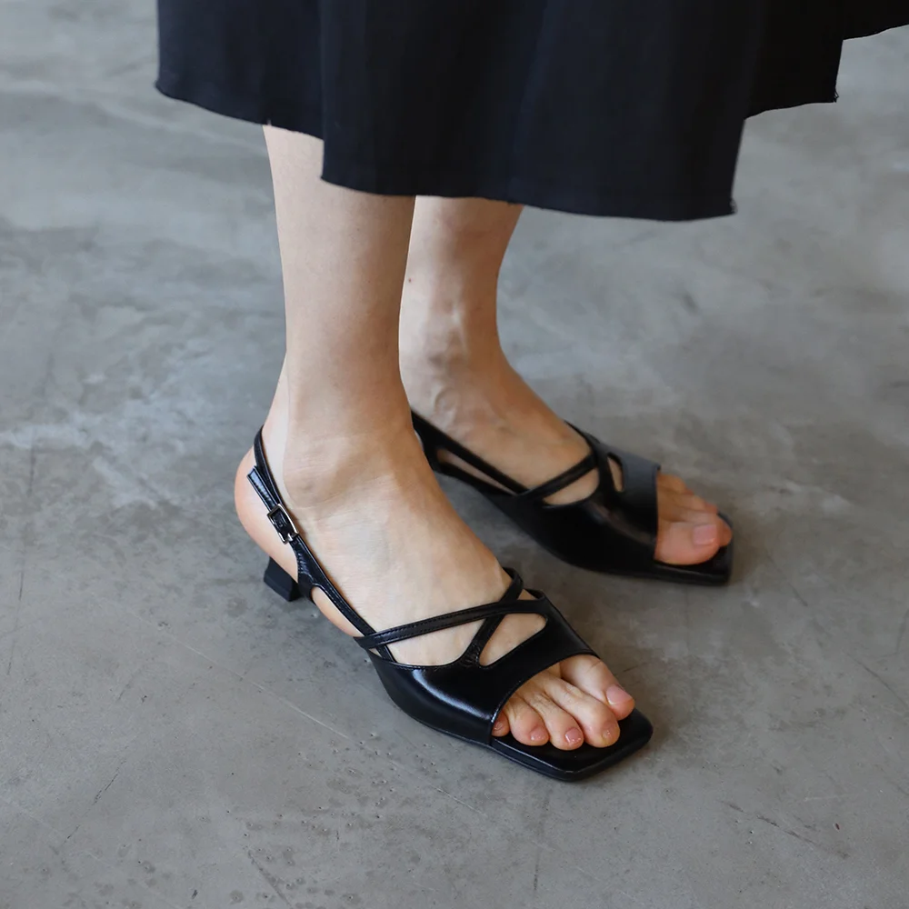 Cross Sandal_25015_black