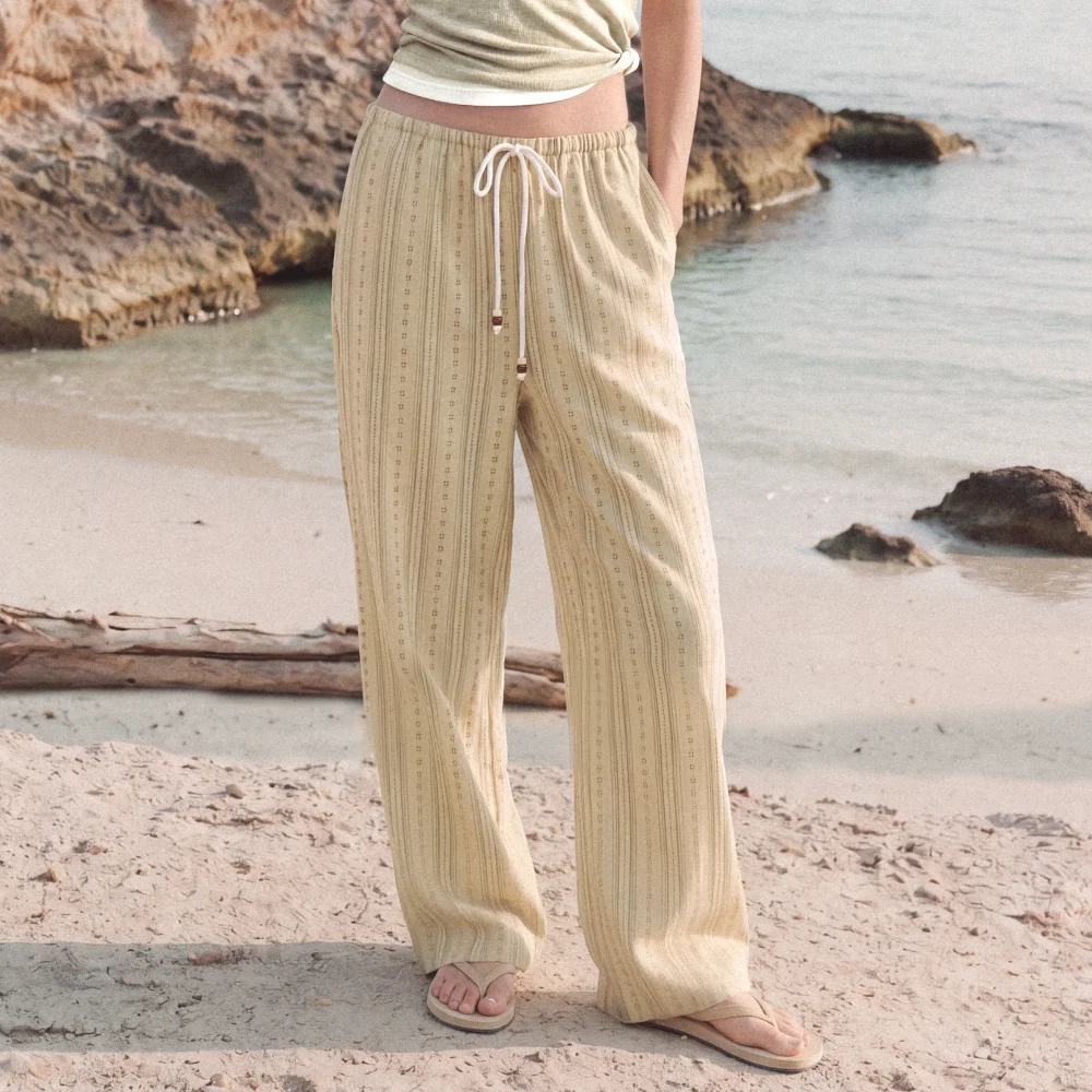 TIVANE BILLE BANDING PANTS (BEIGE)