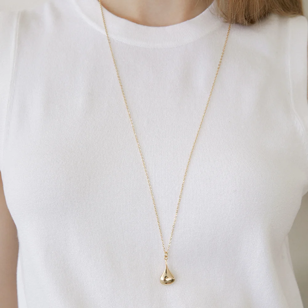 gourd bottle pendant necklace (N039_gold)
