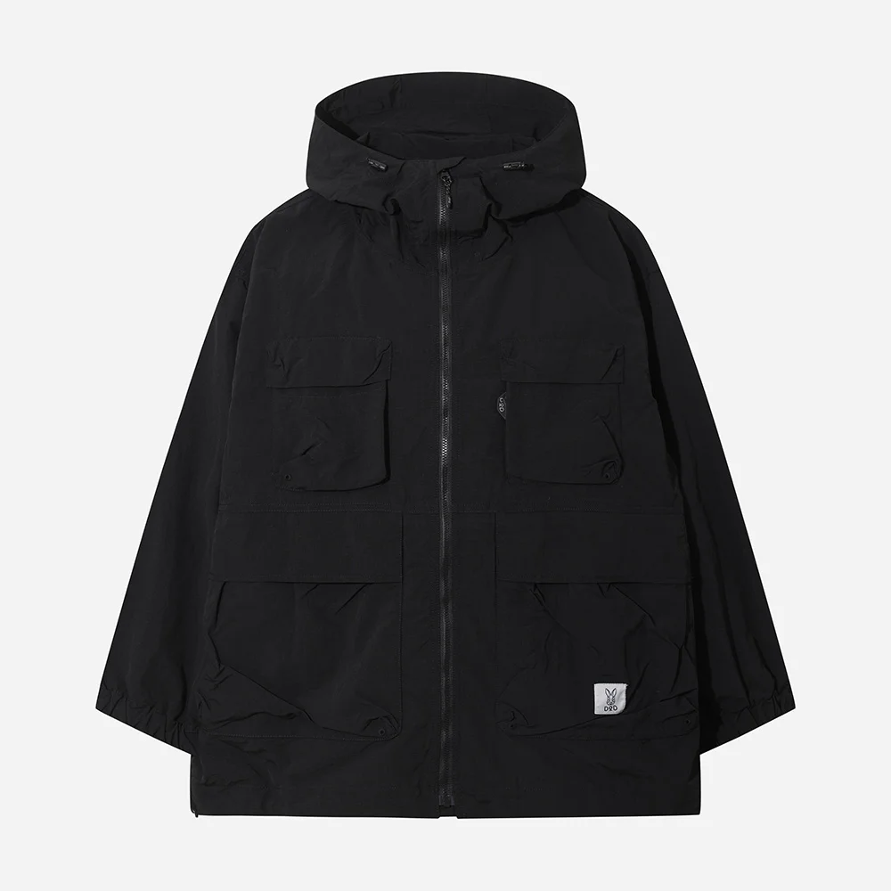 實用款 連帽衫 外套(BLACK)