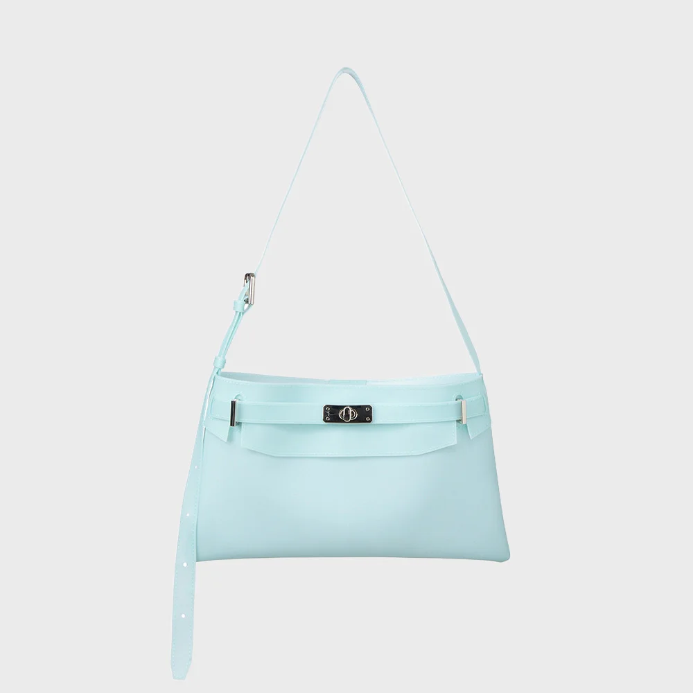 JELLY TWO-WAY MIDDLE BAG IN ICE BLUE