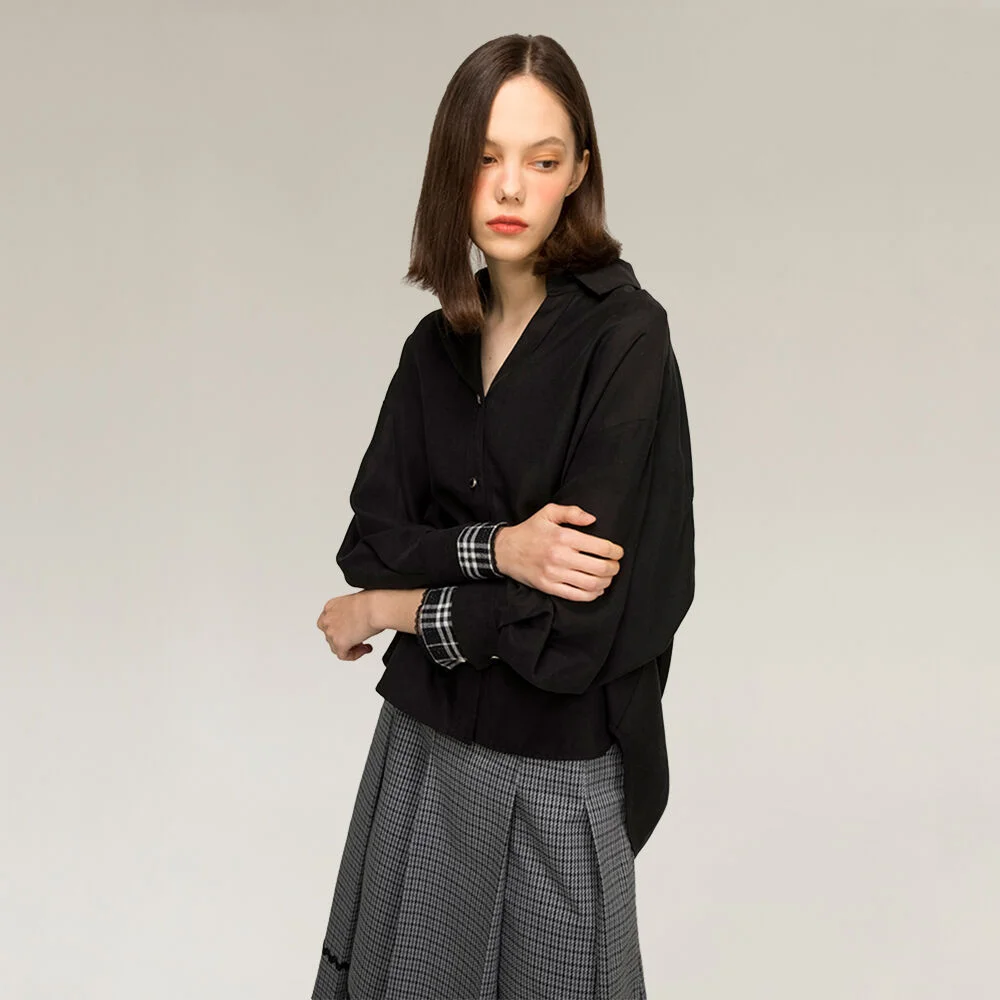 Oversized tencel shirt