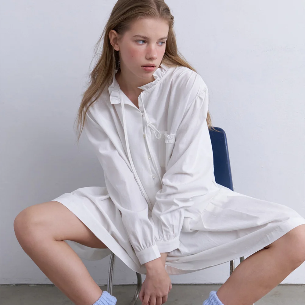 Nern 百褶荷葉邊連身裙_Nern Dress