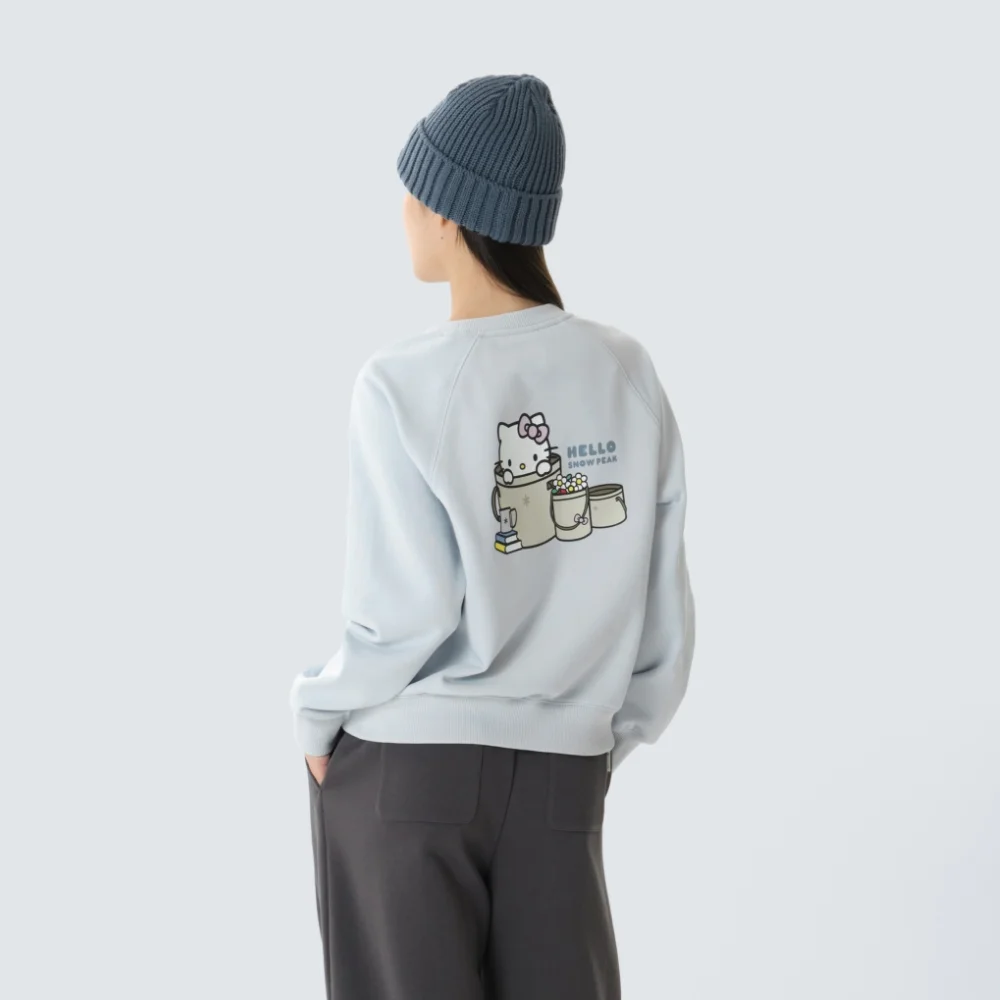 薄絨 女裝 衛衣 Light Blue (S26WWFHT87)