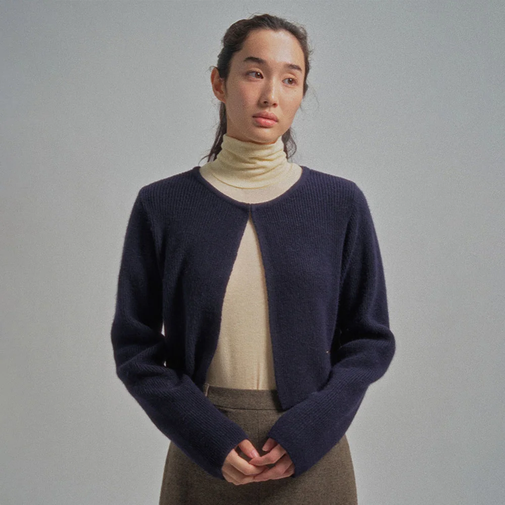 OLL RACCOON CARDIGAN_NAVY