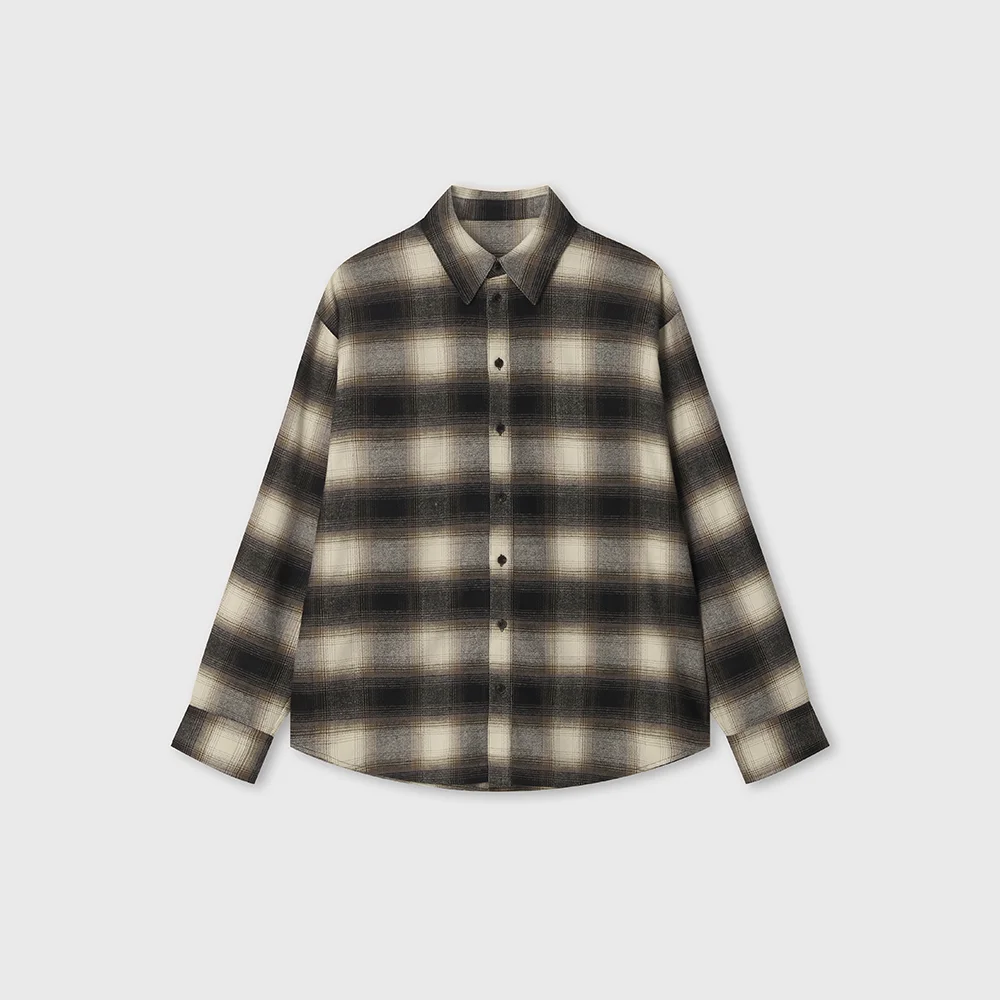 Mens Roa Checked Shirts_Brown