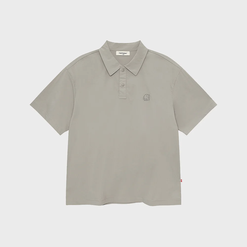 Hygge Cool light Polo 短袖 T恤- M_SHIMMER GREY_OMM262031C
