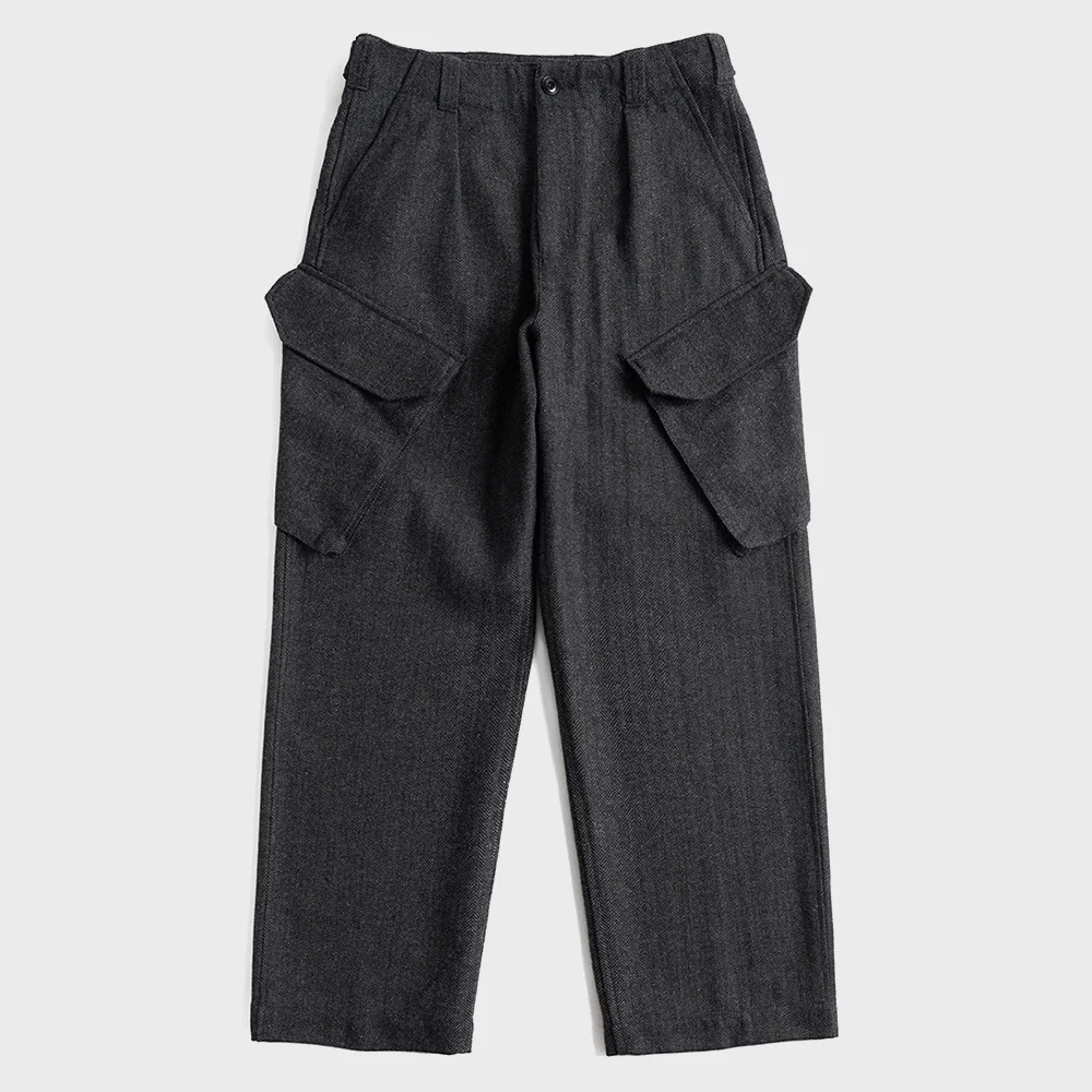 12 WOOL MILITARY PANTS (grey)