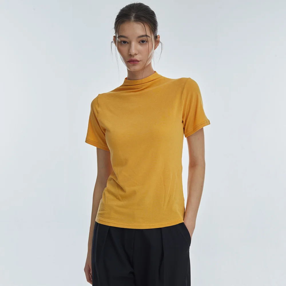 Half-Turtleneck Short-Sleeve