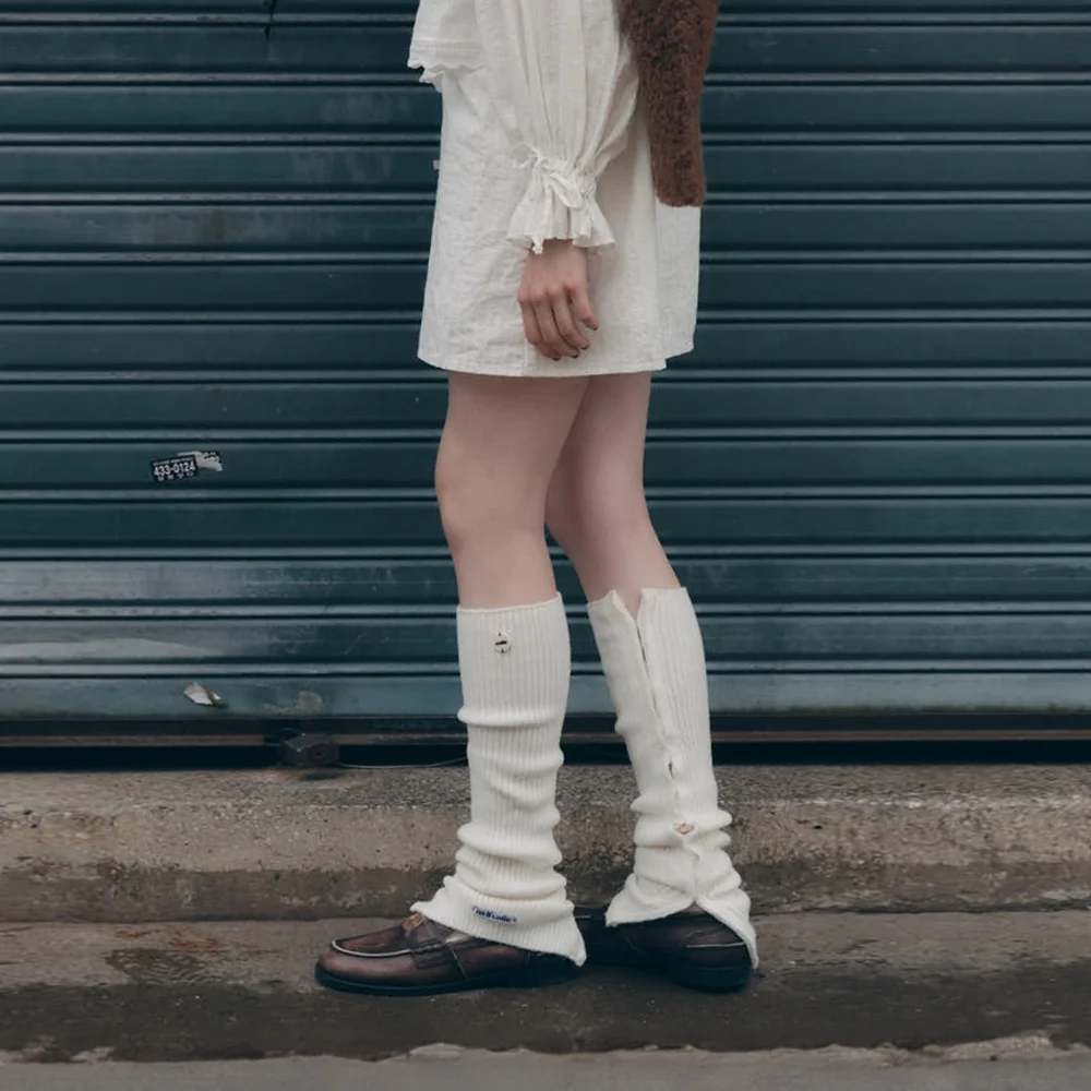 KNIT RIB KNEE WARMER (5color)