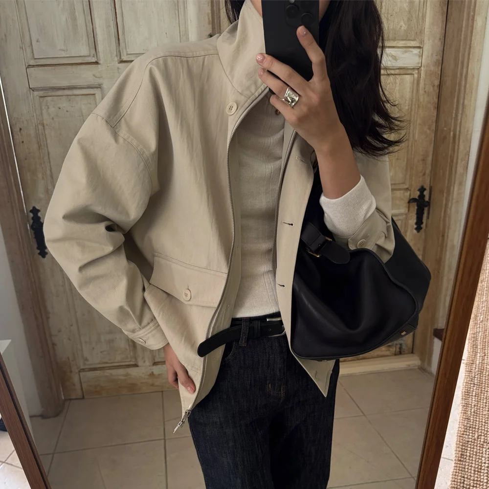 Less Blouson_Pale Beige