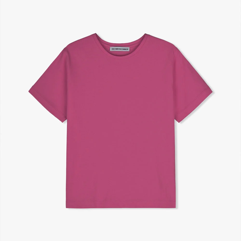 Regular Light Cotton T-Shirts (Berry Pink)