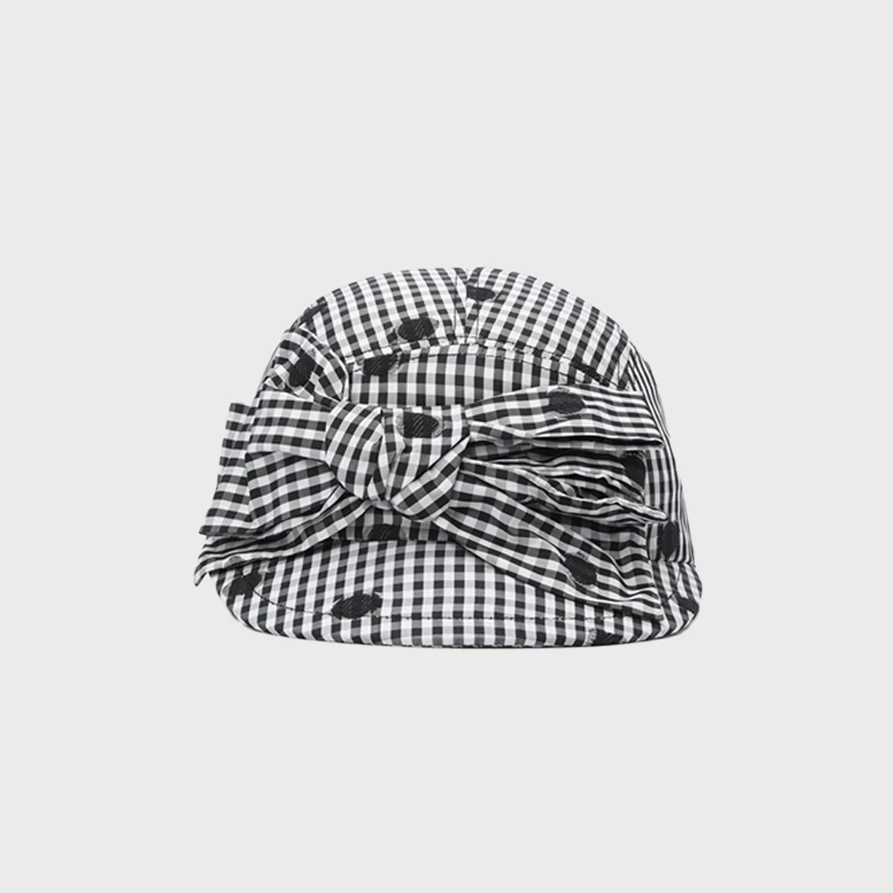 Ribbon Dot Check Ball Cap (black) LXRAX26810BKX