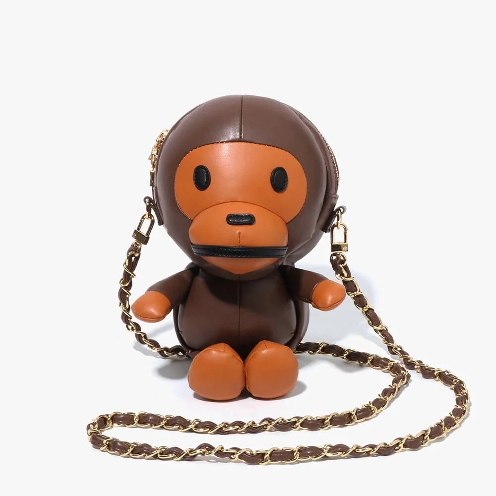嬰兒 Milo Plush 玩偶 迷你 肩部 袋 BROWN
