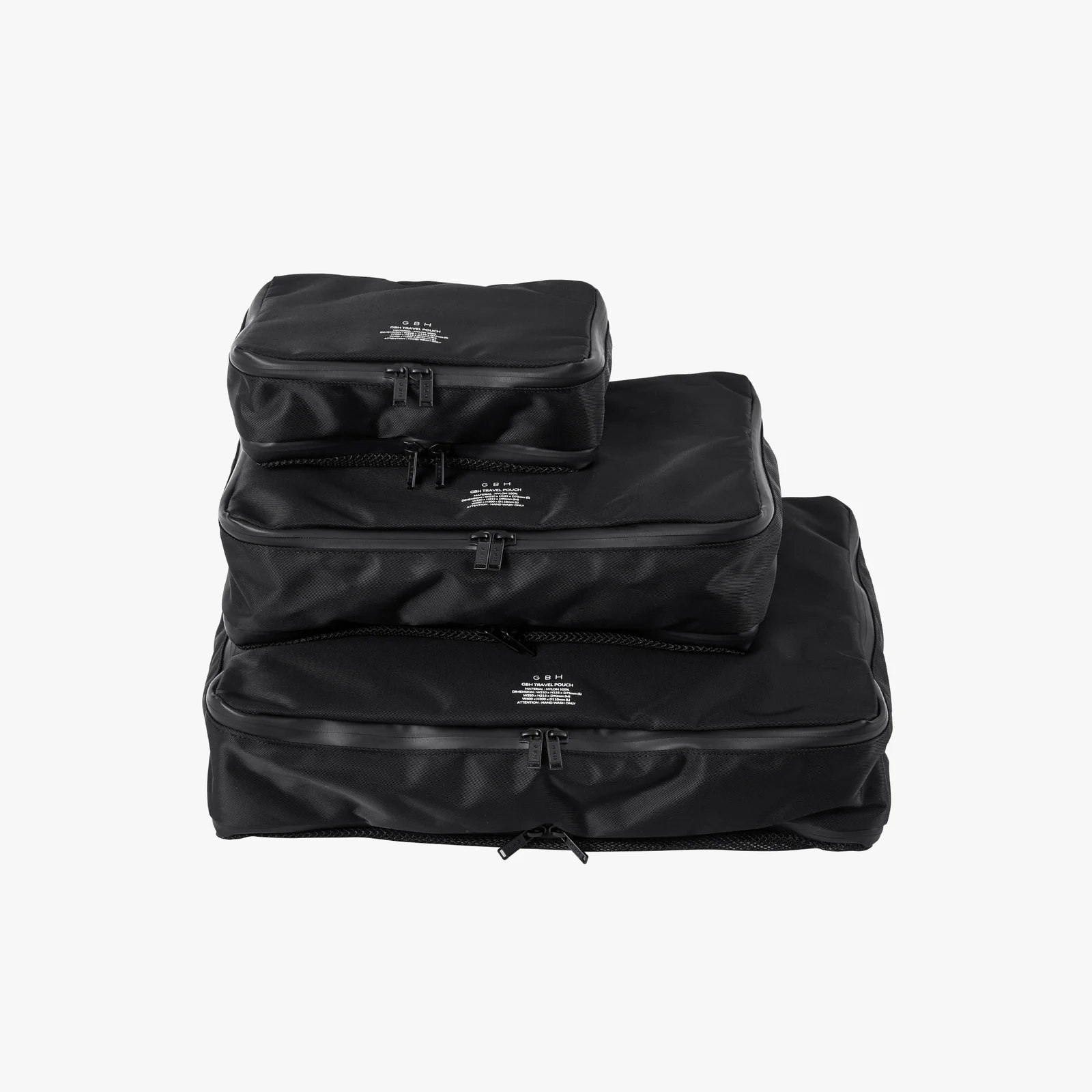 TRAVEL POUCH (BLACK, 3 SIZES) 旅行化妝包