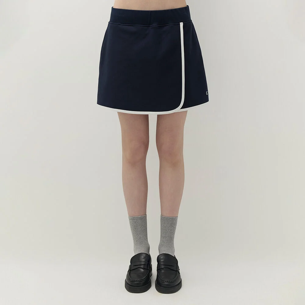 Essential Wrap Skirt (Navy)