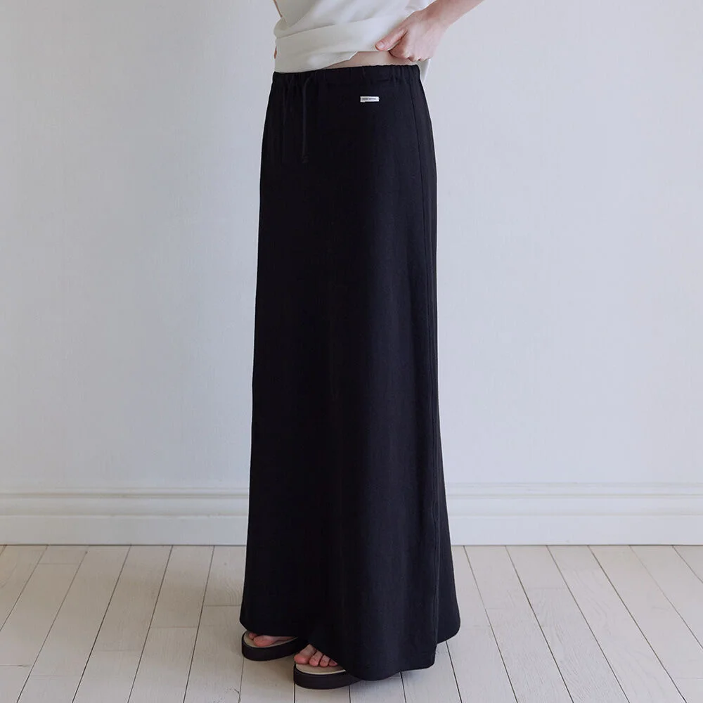 String maxi skirt _Black