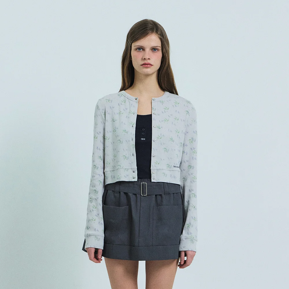 FLORA CARDIGAN (GRAY)