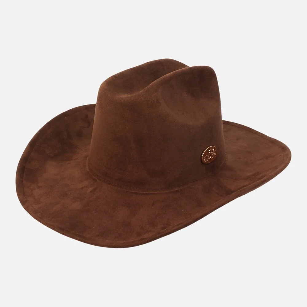 Wire Cowboy Suede Brown Long Fedora 牛仔 軟呢帽