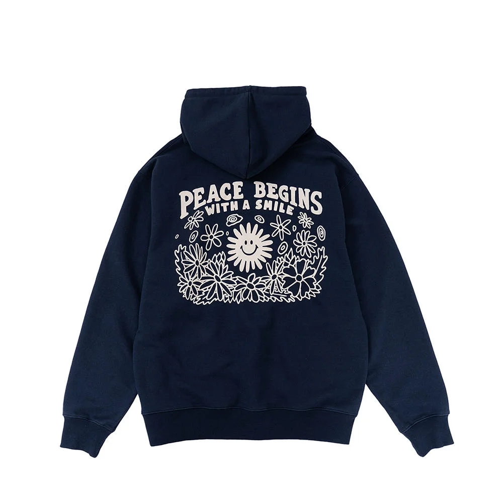 Peace Again 連帽衫 (海軍藍)