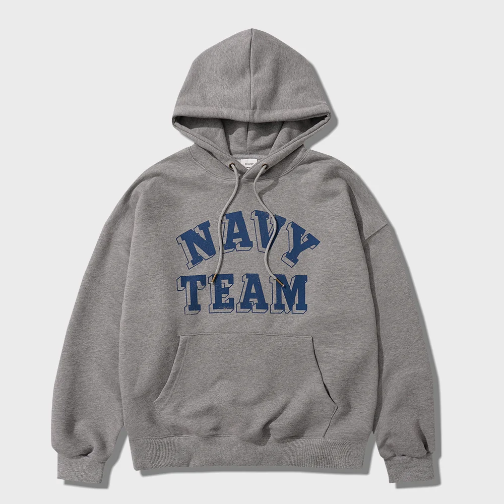 Navy Team 連帽衫 灰色 JUHD4737