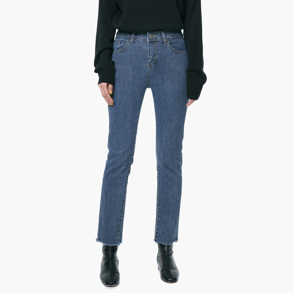 LW067 MOOD SLIM DENIM PANTS