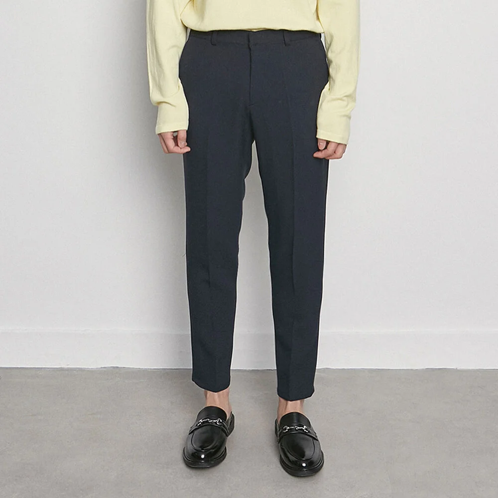 M3421 cotton spring slacks black