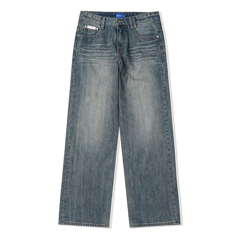 Mid Rise Wide Jeans DCPT063Blue