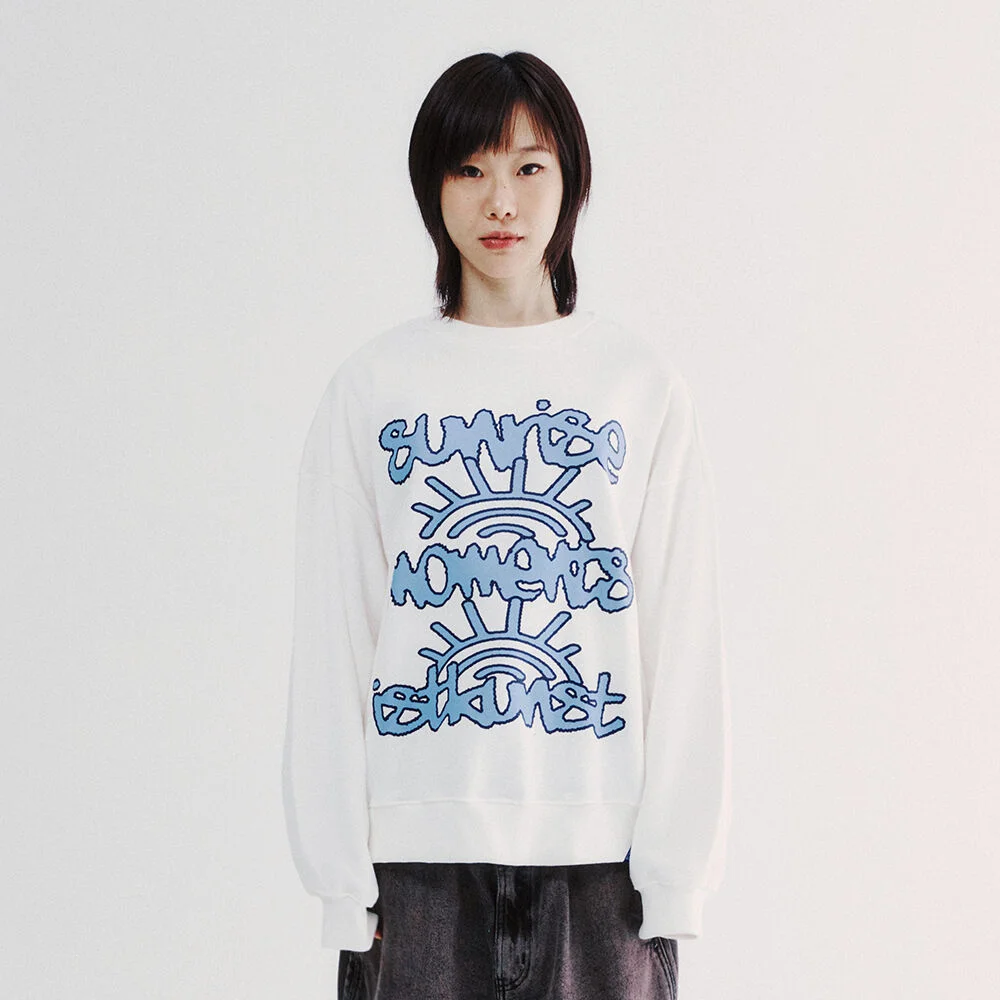 SUNRISE MOMENT SWEATSHIRTS_WHITE(IK2ESMM441A)