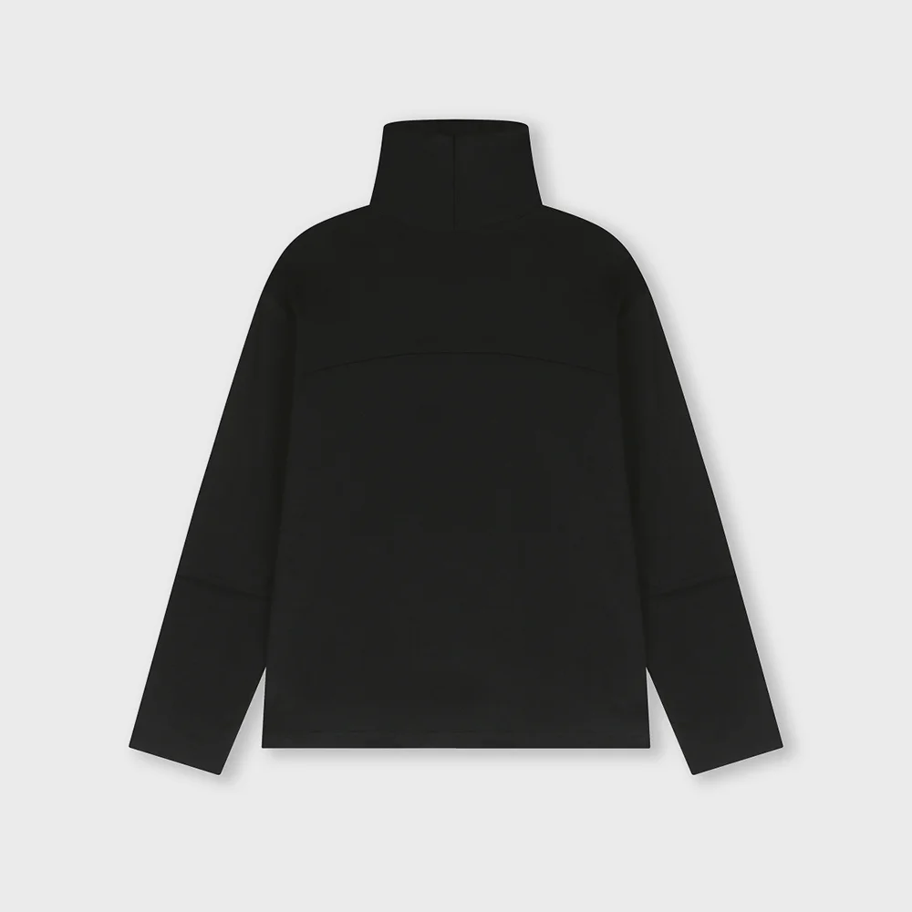 LONG SLEEVE TURTLE NECK T-SHIRTS BLACK