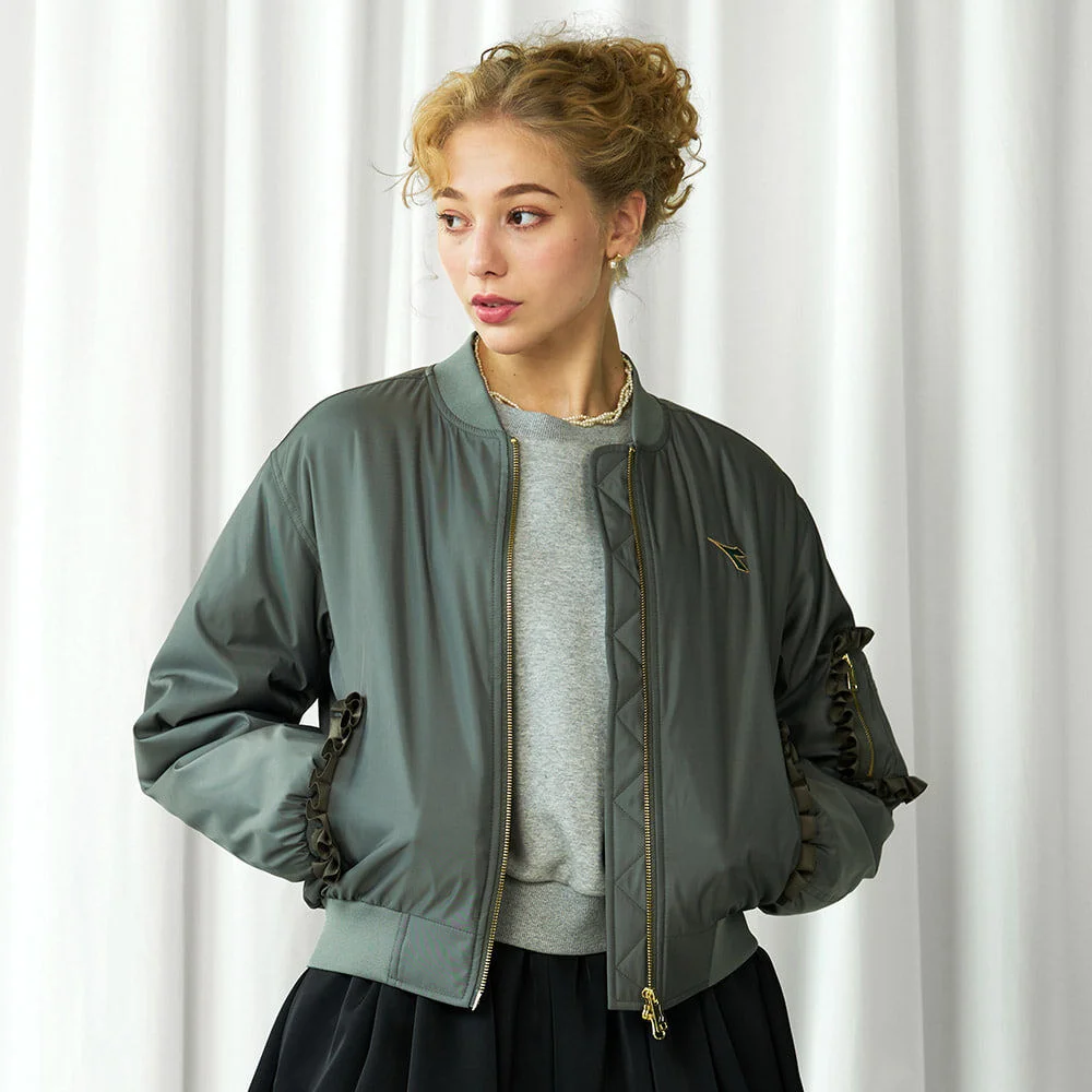 Cross Court 飛行員夾克 女裝 KHAKI