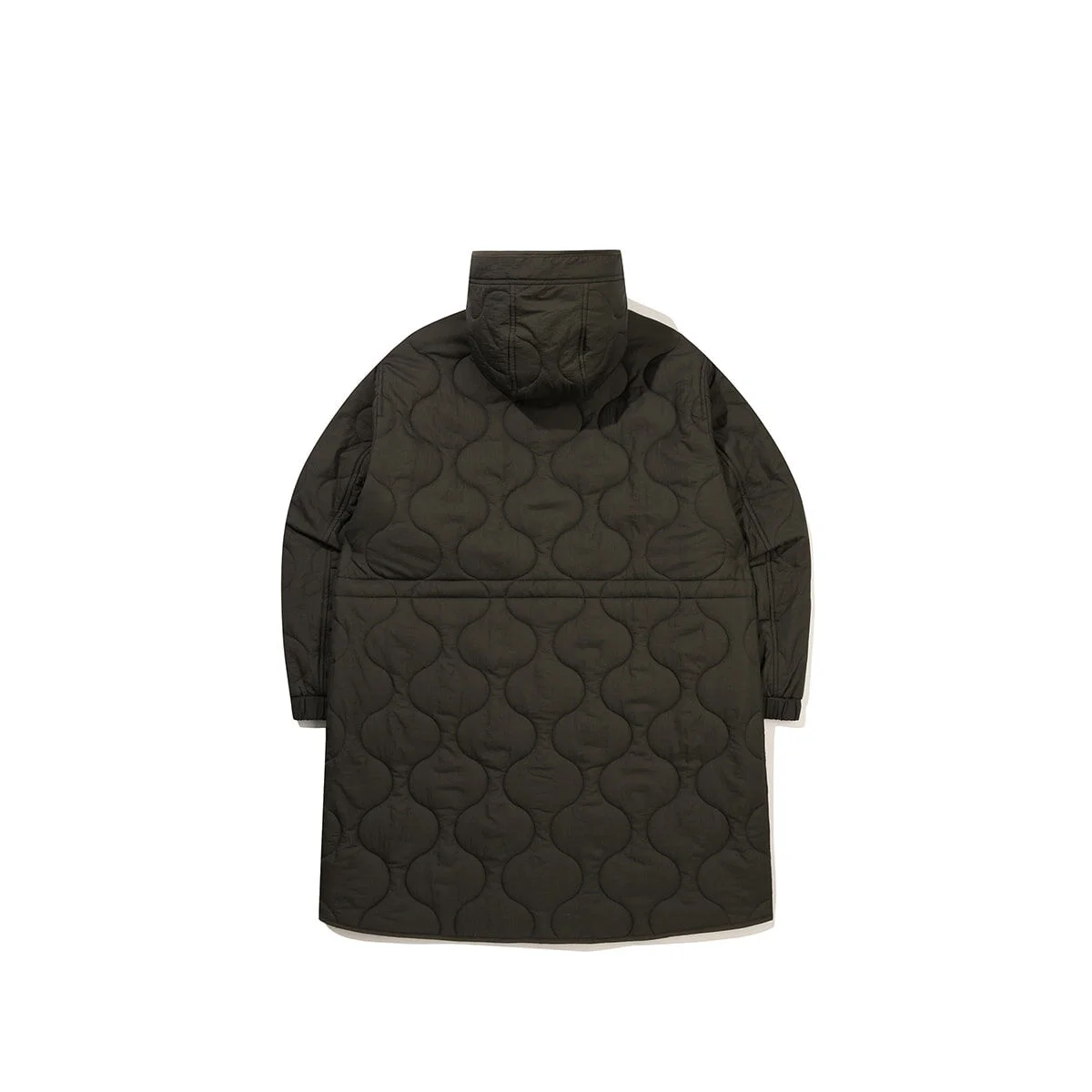 Cine Frame 輕量 絎縫 長 連帽衫 外套 KHAKI