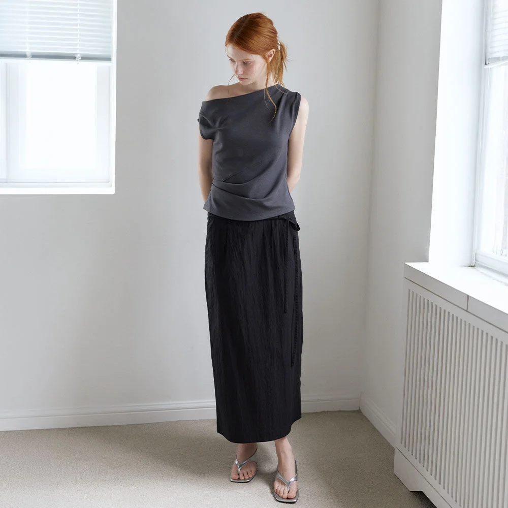 H-line midi skirt _Black